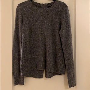 Banana Republic Gray Sweater w/ Sipper Back